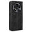 For Oukitel C37 Case Wallet Retro Leather Phone Cover Strong Magnetic Close - Black - 7