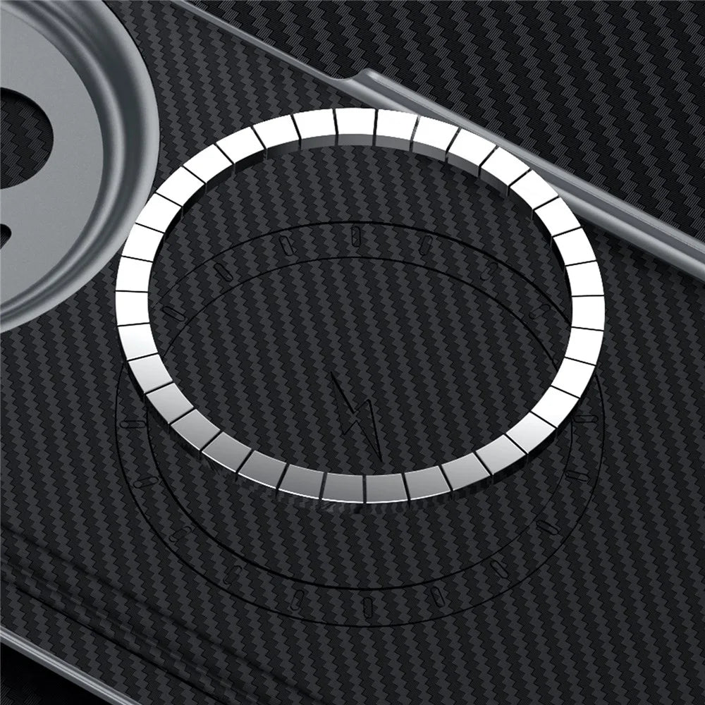 SULADA For vivo X Fold3 Pro Magnetic Case Leather+PC Phone Cover Carbon Fiber Texture - Black - 7