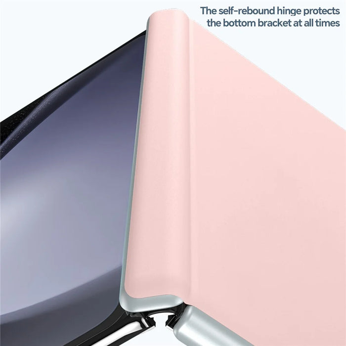SULADA For Samsung Galaxy Z Fold4 5G Magnetic Phone Case Spring Hinge Leather+PC Hard Phone Cover - Purple - 4