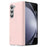 SULADA For Samsung Galaxy Z Fold5 5G Magnetic Case Hinge Protection Leather+PC Phone Cover - Pink - 1