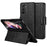 SULADA For Samsung Galaxy Z Fold6 5G Case PU Leather+PC Anti-Drop Stand Phone Case - Black - 1