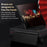 SULADA For Samsung Galaxy Z Fold6 5G Case PU Leather+PC Anti-Drop Stand Phone Case - Black - 4