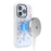 JAUCASE For iPhone 14 Pro Max Case Rhinestone Flower Pattern Phone Cover Compatible with MagSafe - Colorful Flower+White - 4