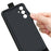 For Samsung Galaxy M15 5G Case Vertical Flip Card Slots Leather Phone Cover - Black - 5