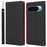 For Google Pixel 9 Pro XL Case Litchi Texture Genuine Cow Leather Phone Cover - Black - 1