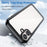 For iPhone 16 Plus Case TPU Frame Clear Acrylic Back Phone Cover - Black - 2