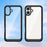 For iPhone 16 Plus Case TPU Frame Clear Acrylic Back Phone Cover - Black - 7