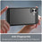 For iPhone 16 Plus Case Brushed Soft TPU Phone Cover Carbon Fiber Texture - Black - 5