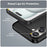 For iPhone 16 Plus Case Brushed Soft TPU Phone Cover Carbon Fiber Texture - Black - 6