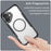 For iPhone 16 Plus Magnetic Case TPU+PC Phone Cover Carbon Fiber Texture - Black - 3