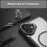 For iPhone 16 Plus Magnetic Case TPU+PC Phone Cover Carbon Fiber Texture - Black - 4
