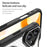 For iPhone 16 Plus Magnetic Case TPU+PC Phone Cover Carbon Fiber Texture - Black - 5