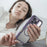 For iPhone 16 Pro Max Magnetic Case Carbon Fiber Texture TPU+PC Phone Cover - Purple - 5