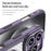 For iPhone 16 Pro Max Magnetic Case Carbon Fiber Texture TPU+PC Phone Cover - Purple - 6