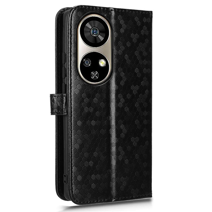 For Ulefone Note 17 Pro Case PU Leather Phone Cover Dot Pattern Flip Wallet - Black - 7