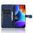 For Blackview Color 8 / Oscal Modern 8 Stand Case Dot Pattern Magnetic Clasp PU Leather Phone Cover - Dark Blue - 2