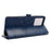 For Blackview Color 8 / Oscal Modern 8 Stand Case Dot Pattern Magnetic Clasp PU Leather Phone Cover - Dark Blue - 3