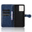For Blackview Color 8 / Oscal Modern 8 Stand Case Dot Pattern Magnetic Clasp PU Leather Phone Cover - Dark Blue - 4