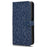 For Blackview Color 8 / Oscal Modern 8 Stand Case Dot Pattern Magnetic Clasp PU Leather Phone Cover - Dark Blue - 6