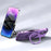 For iPhone 14 Case Compatible with MagSafe PC+TPU Kickstand Electroplating Phone Cover - Purple - 2