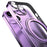 For iPhone 14 Case Compatible with MagSafe PC+TPU Kickstand Electroplating Phone Cover - Purple - 5