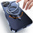 For iPhone 13 Pro Magnetic Case Full Camera Protection PC+TPU Phone Cover Invisible Kickstand - Blue - 4