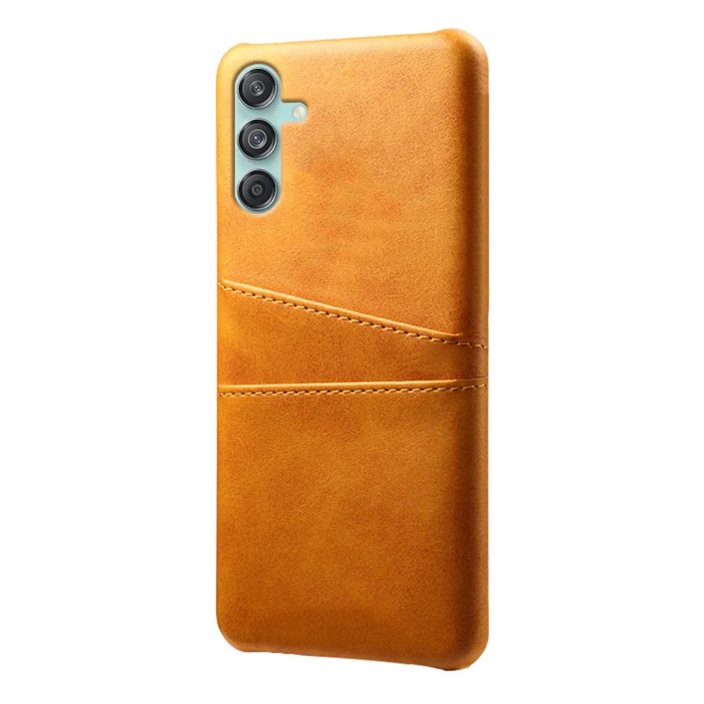For Samsung Galaxy M55 5G / C55 5G / F55 5G Case Card Holder Leather+PC Phone Cover - Orange - 2