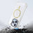 JAUCASE For iPhone 15 Pro Case Drop-Proof Clear PC+TPU Cover Compatible with MagSafe - Gold - 3