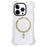 JAUCASE For iPhone 14 Pro Case Clear PC+TPU Anti-Fall Phone Cover Compatible with MagSafe - Gold - 1