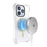 JAUCASE For iPhone 14 Pro Case Clear PC+TPU Anti-Fall Phone Cover Compatible with MagSafe - Gold - 2