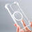 JAUCASE For iPhone 14 Pro Case Clear PC+TPU Anti-Fall Phone Cover Compatible with MagSafe - Gold - 4