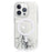 JAUCASE For iPhone 14 Pro Max Epoxy Crack Pattern Case Mirror Surface PC+TPU Phone Cover Compatible with MagSafe - White - 1