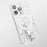 JAUCASE For iPhone 14 Pro Max Epoxy Crack Pattern Case Mirror Surface PC+TPU Phone Cover Compatible with MagSafe - White - 6