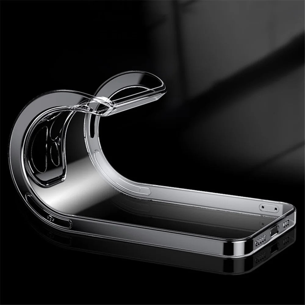 For iPhone 13 Pro 6.1 inch Anti-shock Cell Phone Case Transparent Drop Protection Soft TPU Mobile Phone Cover - 4
