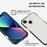 Bi-color Design Phone Case for iPhone 14 6.1 inch, Clear Soft TPU Mobile Phone Cover Anti-scratch Shell - 4