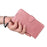 For iPhone 16 Pro Max Stand Case Card Slot Leather Wallet Phone Cover - Pink - 6