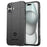 For iPhone 16 Plus Case Soft TPU Phone Cover Square Grid Texture Anti-Slip - Black - 1