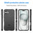 For iPhone 16 Plus Case Soft TPU Phone Cover Square Grid Texture Anti-Slip - Black - 7