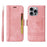 BETOPNICE 001 for iPhone 16 Pro Max Case Wallet Leather Phone Cover with Strap - Pink - 1