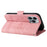 BETOPNICE 001 for iPhone 16 Pro Max Case Wallet Leather Phone Cover with Strap - Pink - 4