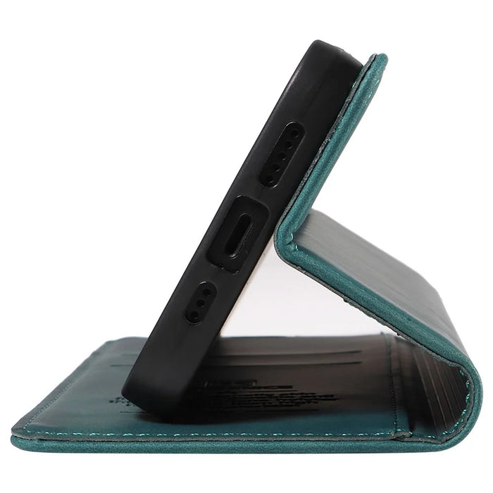 BETOPNICE 003 For iPhone 16 Leather Case Wallet Stand Protective Phone Cover - Green - 5