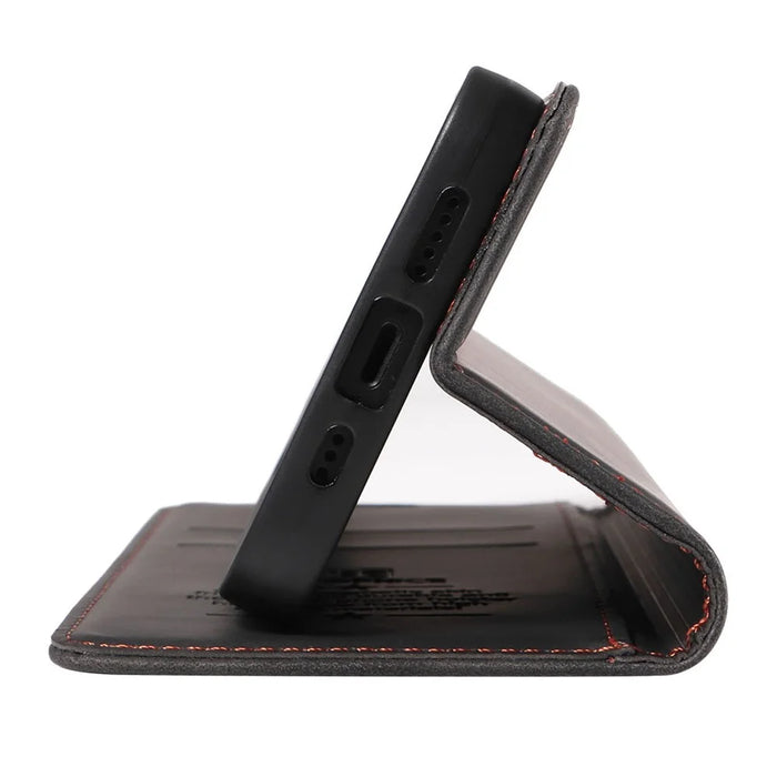 BETOPNICE 003 For Sony Xperia 10 VI Case Leather Phone Cover Strong Magnetic Closure - Black - 5