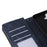 For iPhone 16 Case 9 Card Slots PU Leather Zipper Wallet Phone Cover - Blue - 7
