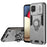 For Samsung Galaxy A12 Case Slide Camshield Kickstand PC+TPU Phone Cover - Grey - 1