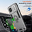 For Samsung Galaxy A12 Case Slide Camshield Kickstand PC+TPU Phone Cover - Grey - 5