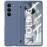 For Samsung Galaxy Z Fold6 5G Case Shockproof Phone Cover with Stylus / Tempered Glass Film - Blue+Blue Stylus - 1