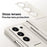 For Samsung Galaxy Z Fold6 5G Case Hinge Protection Leather Back Cover with Front Screen Film / Stylus - Milk White - 3