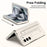 For Samsung Galaxy Z Fold6 5G Case Hinge Protection Leather Back Cover with Front Screen Film / Stylus - Milk White - 6
