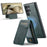 FIERRE SHANN 025 Style For Samsung Galaxy S24 Ultra Case Leather+TPU Card Slots Phone Cover - Green - 1