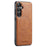 FIERRE SHANN 025 Style For Samsung Galaxy S24+ Kickstand Case Card Holder PU+TPU Phone Cover - Brown - 2